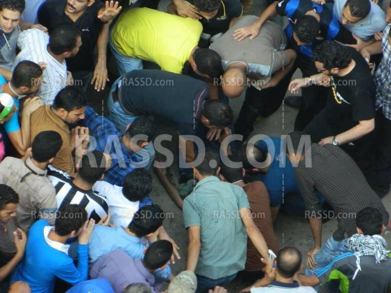 بلطجية يطلقون النار على متظاهري الاسماعيلية