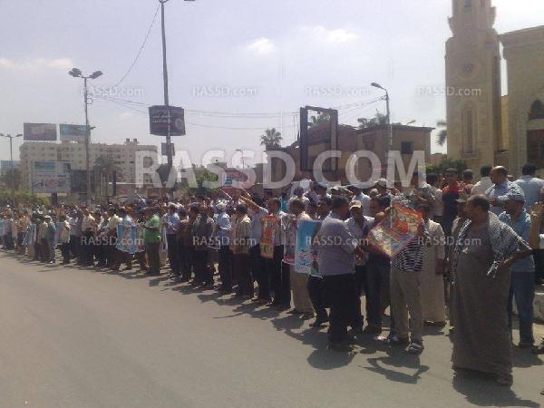 وقفة أمام جامعة طنطا للتنديد بمجازر الإنقلاب