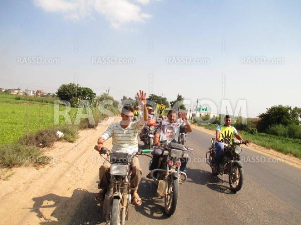 مسيرة بالدراجات النارية تجوب قرى “الحسينية” في”الشرقية”