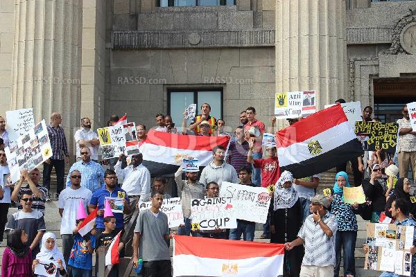 المصريون في الخارج لا تعوقهم المسافات لاسقاط الانقلاب