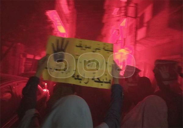 قوات الأمن تهاجم مسيرة ببني سويف بالغاز والخرطوش