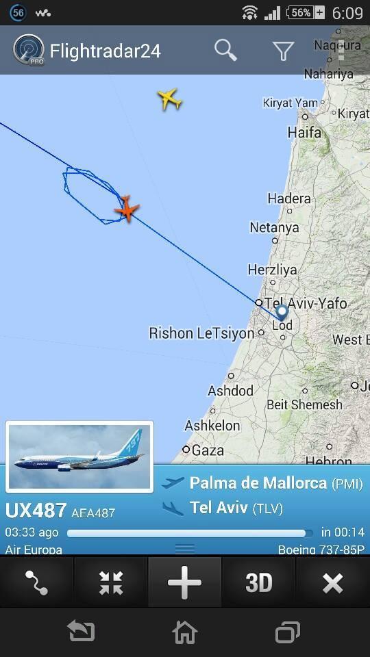 ناشط ينشر صورًا تظهر اضطراب حركة الملاحة بمطار “بن جوريون”