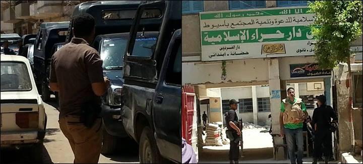 الجيش والشرطة يقتحمان مدرسة دار حراء بأسيوط