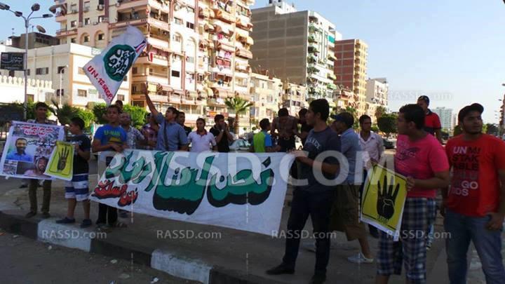 وقفة لشباب ضد الانقلاب ببورسعيد