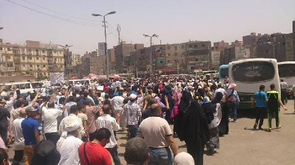 مسيرة بالمطرية بالقاهرة تنديدا بالانقلاب الدموي