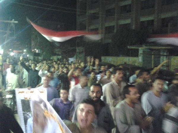 مسيرة ليلية ببني سويف للتنديد بـ «مجازر الانقلابيين»