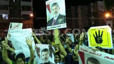 وقفة رافضة للانقلاب أمام مسجد التوحيد ببورسعيد