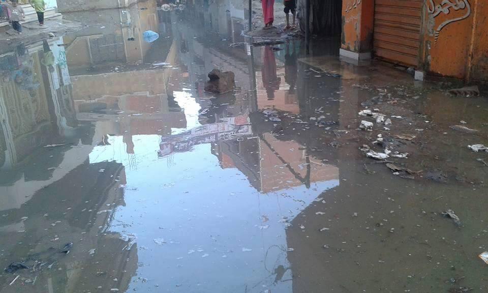 مياه الصرف الصحي تغرق قرى مركز سمنود التابع لمحافظة الغربية