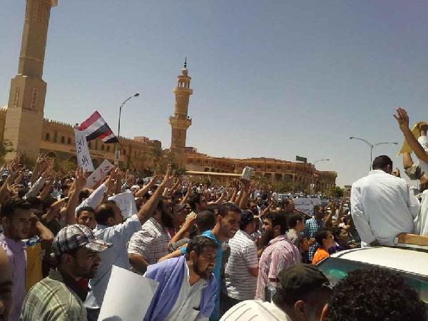 انطلاق مسيرة من مسجد عماد راغب في 6 أكتوبر