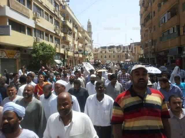 أسوان تحتشد ضد الانقلاب