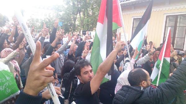 صور | آلاف المتظاهرين بالنرويج ينددون بجرائم الاحتلال ضد غزة