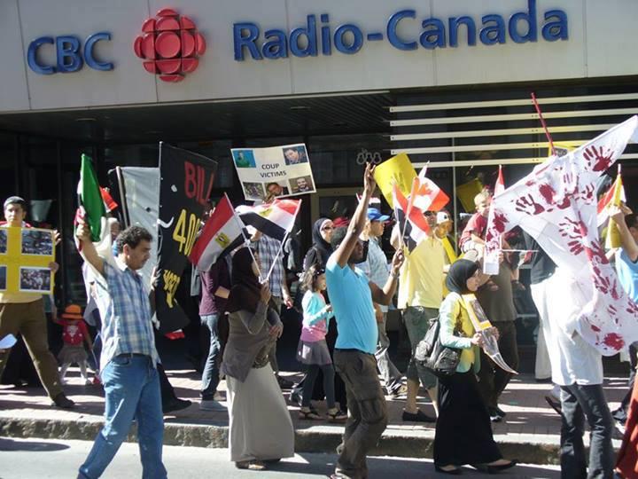 كندا تتظاهر ضد الانقلاب الدموي
