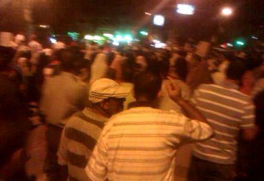 بث مباشر من مسيره “كسر حظر التجوال” بالمعادي