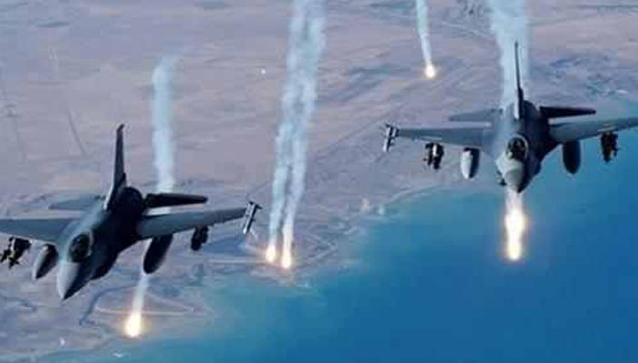 التحالف العربي يقصف مخازن الأسلحة في معسكر “النهدين”