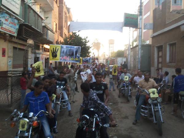 لأول مرة..مسيرة رافضة بالدراجات البخارية بالصوامعة بسوهاج