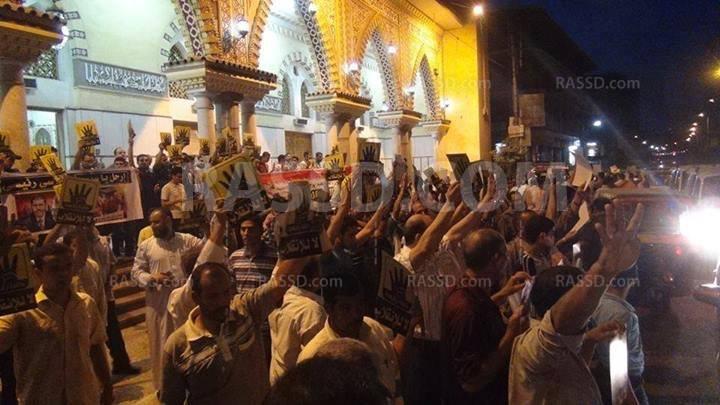 مسيرة ليلية حاشدة ضد الانقلاب بالغربية