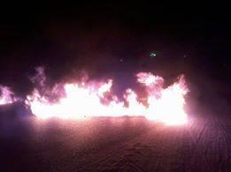 مجهولون يحرقون نقطة شرطة ويهاجمون كمينًا بفاقوس