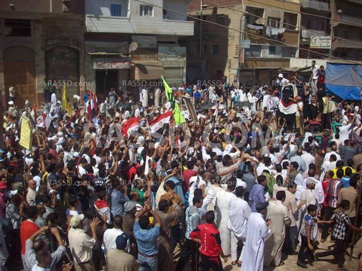 حوش عيسي تنتفض لرفض الانقلاب  في جمعة الحسم