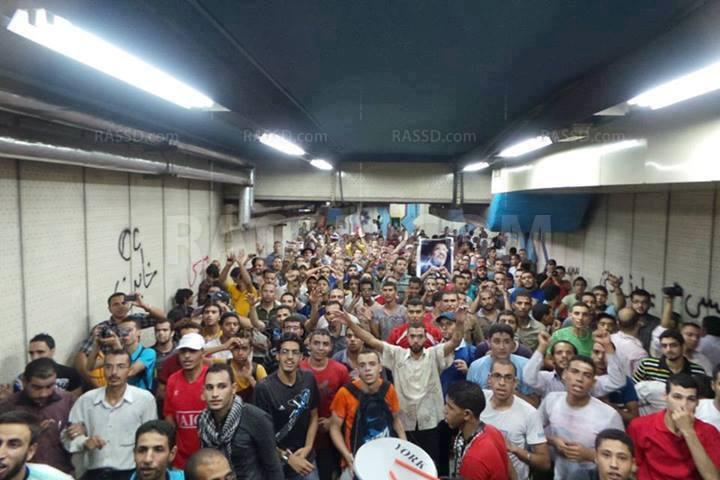 اعتقال 3 من رافضي الانقلاب خلال وقفة بـ «مترو المعصرة»