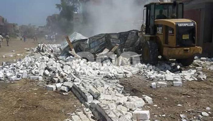 الدقهلية.. حملة لإزالة التعديات على الأراضي الزراعية بطلخا