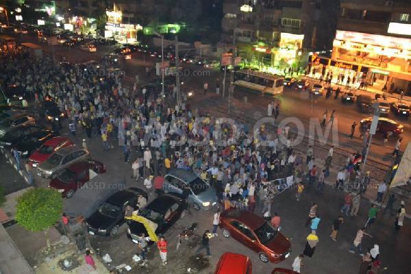 مسيرة ليلة بمصطفي النحاس ضد الانقلاب