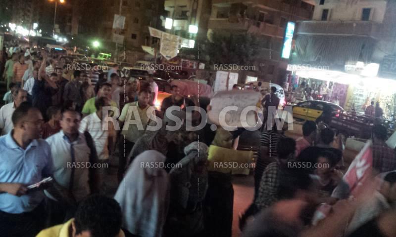 مسيرة حاشدة بالمندرة في مليونية “الانقلاب هو الارهاب”