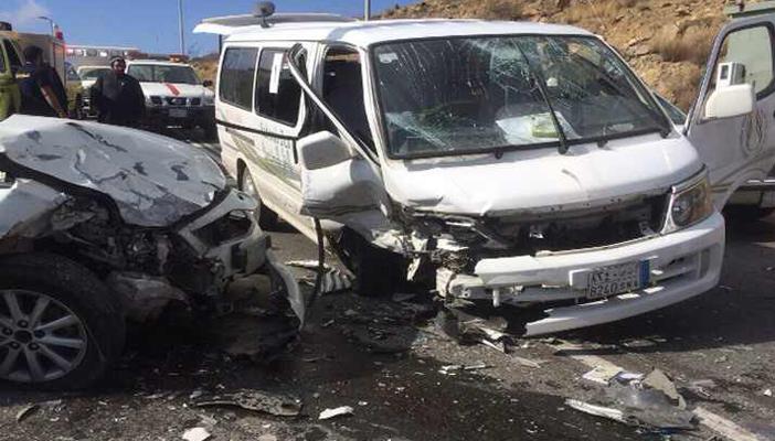 مصرع وإصابة 15 شخصا في حادث تصادم ببني سويف