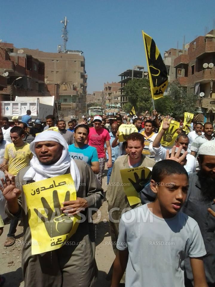 رافضو الانقلاب ببنى سويف يتظاهرون مليونية الشعب يحمي ثورته