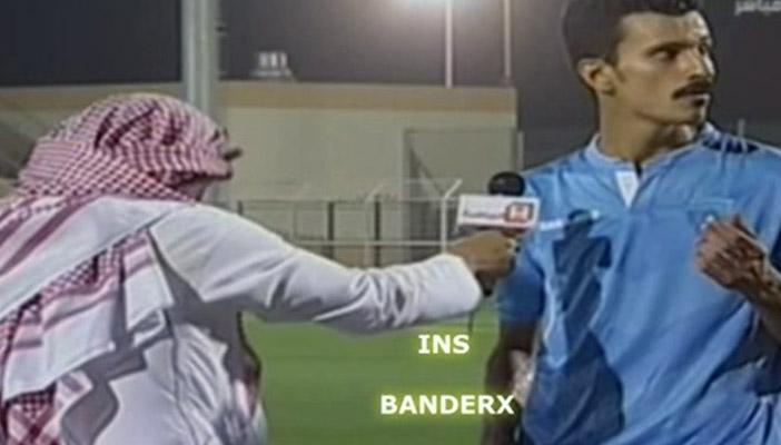 بالفيديو.. أحد الجماهير يقذف مذيعًا سعوديًّا بزجاجة مياه على الهواء