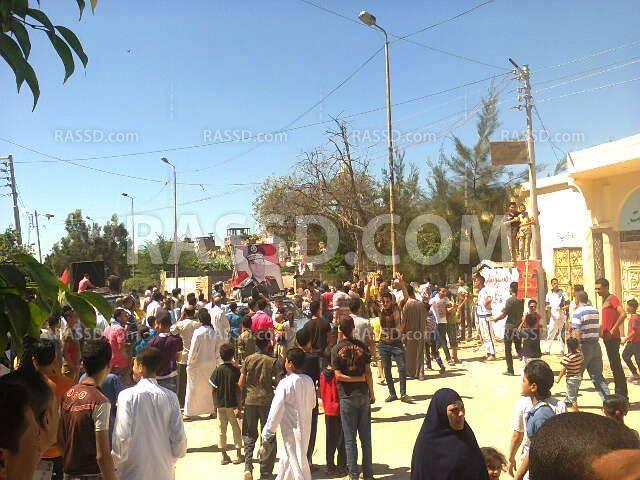 مسيرة لمؤيدي الانقلاب بكفر الدوار