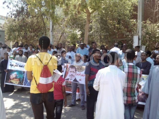 وقفة لرافضي الانقلاب بكوم أمبو في أسوان