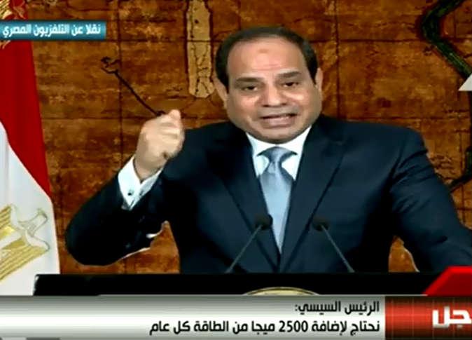 فيديو|السيسي يهاجم الإعلام لتناوله أزمة الكهرباء