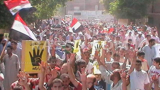 بالصور …مسيرة حاشدة ببني سويف لرفض الانقلاب