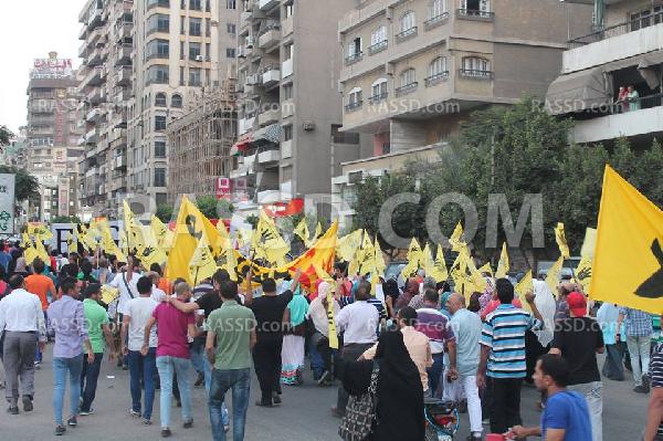 صور | تظاهرة حاشدة تجوب شوارع مدينة نصر