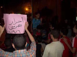 “ألتراس نهضاوي” يتظاهر ضد الانقلاب في الجيزة