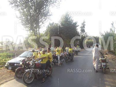 مسيرة بالدراجات النارية بمحافظة المنوفية لرفض الانقلاب