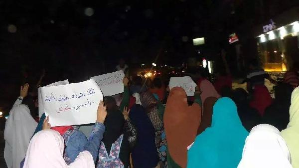 “شباب ضد الانقلاب” تتظاهر في شبين الكوم بالمنوفية