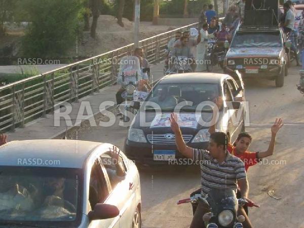 مسيرة بالدرجات النارية  بديروط تنديدا بالانقلاب و مجازره