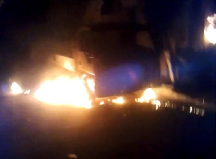 الباعة الجائلون يحرقون مجلس المدينة بفاقوس