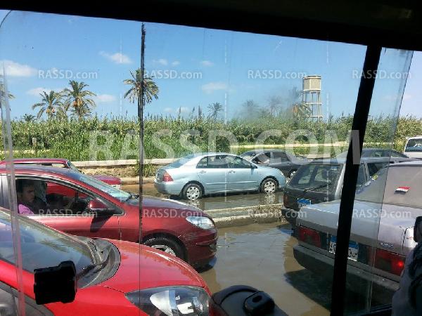 الإسكندرية:شلل مروري تام بطريق المعمورة