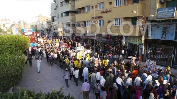 الآلاف بالفيوم بتظاهرات حاشدة لرفض الانقلاب
