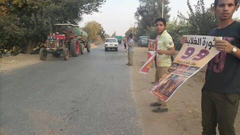 سلسلة بشرية لـ”ضنك” في أشمون بالمنوفية