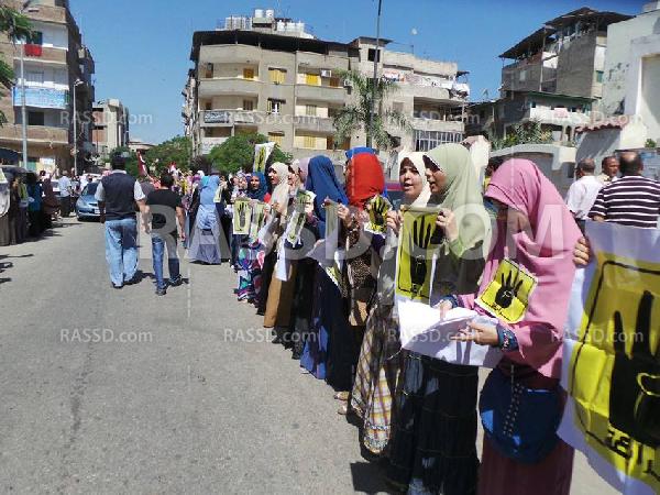 الآلاف فى مسيرة لدعم الشرعية ورفض الانقلاب بدمياط