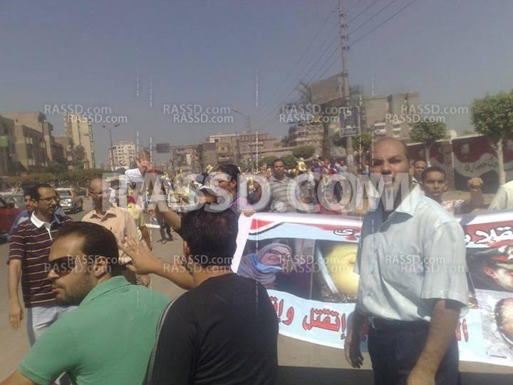 انتهاء مسيرة المحلة الرافضة للانقلاب بعد اعتداء البلطجية