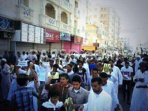 بالصور.. مسيرة حاشدة لرافضي الانقلاب بمطروح