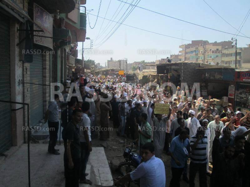 بالصور..مسيرة حاشدة لرافضي الانقلاب بشبين القناطر