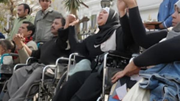 مسيرة لـ”معاقي كفر الشيخ” أمام مجلس الوزراء للمطالبة بالتعيين