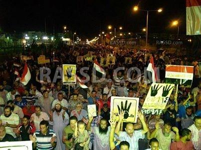 مسيرة حاشدة لرافضي الانقلاب ببورسعيد