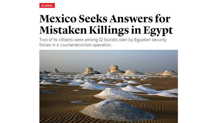 أبرز ما قالته الصحف العالمية والمكسيكية عن حادث مقتل السياح بالواحات