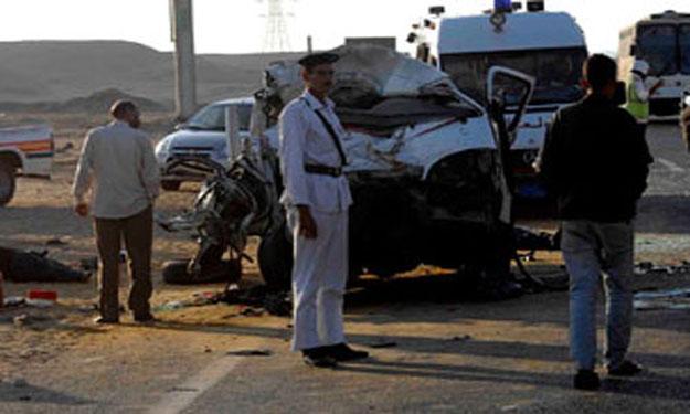 مصرع 8 أشخاص وإصابة 28 في حادث على الطريق الشرقي ببني سويف